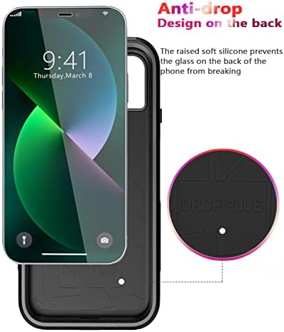 Diverbox למארז iPhone 13 [אטום הלם] [Dropproof] [מגן מסך זכוכית מזג + מגן עדשת מצלמה], כיסוי